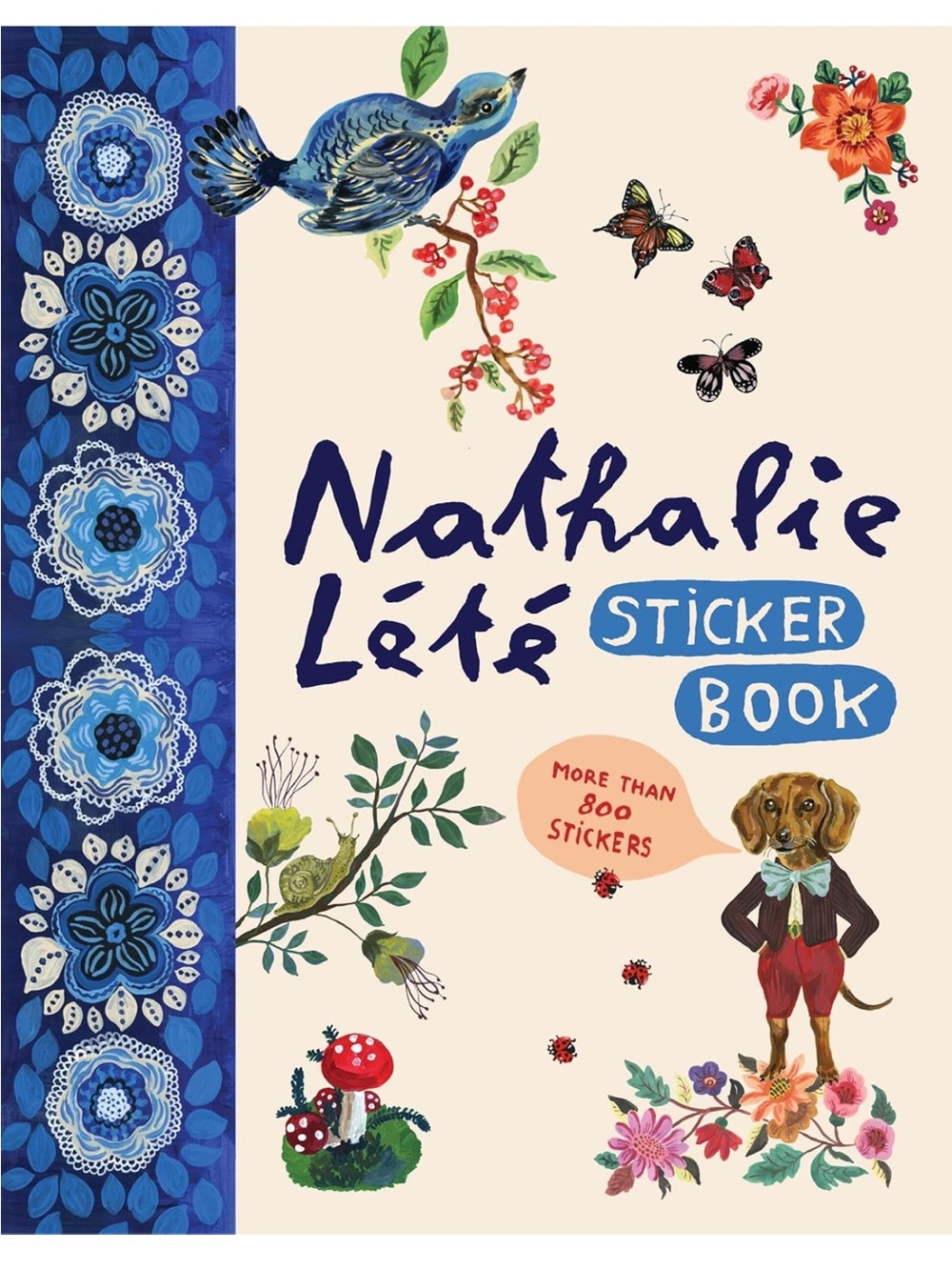 Nathalie Lété Sticker Book - Floral & Animal Illustrations, NEW